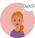 Vector illustration on the theme of dyslexia